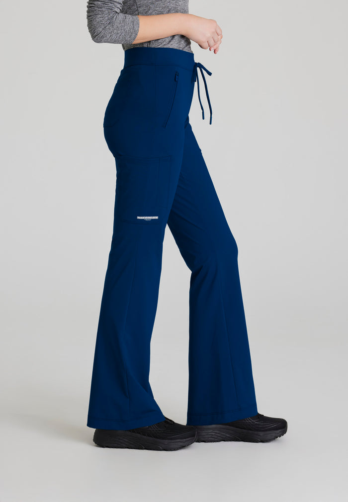 Glide Knit Flare Pant - Navy - Grey's Anatomy Scrubs