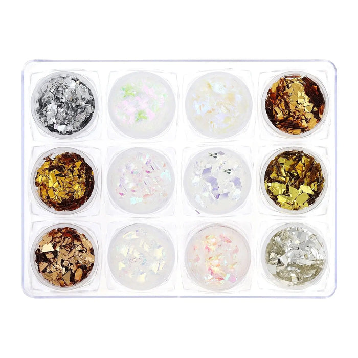 Glitter Set - NGS-012 - Iridescent & Metallic Mylar   Naio Nails