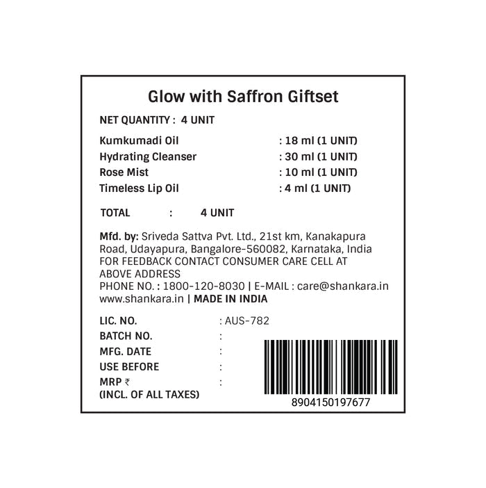 Glow with Saffron Giftset