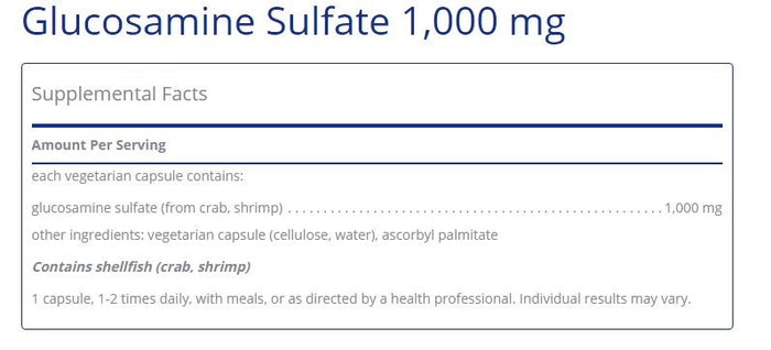 Glucosamine Sulfate 60 capsules  by Pure Encapsulations