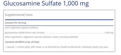 Glucosamine Sulfate 60 capsules  by Pure Encapsulations
