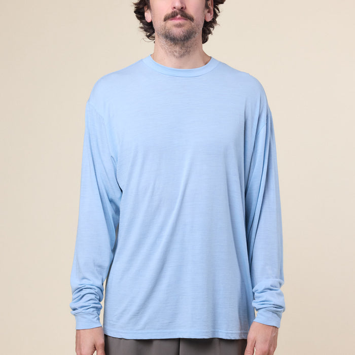 Gnuhr - Creeper Crew Merino Sweater - Blue Fog