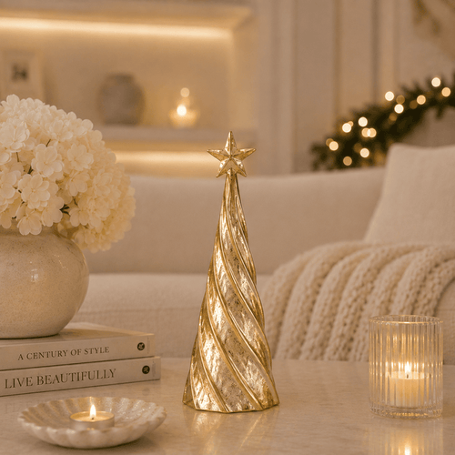 Gold Decorative Metal Christmas Tree Ornament Accessories