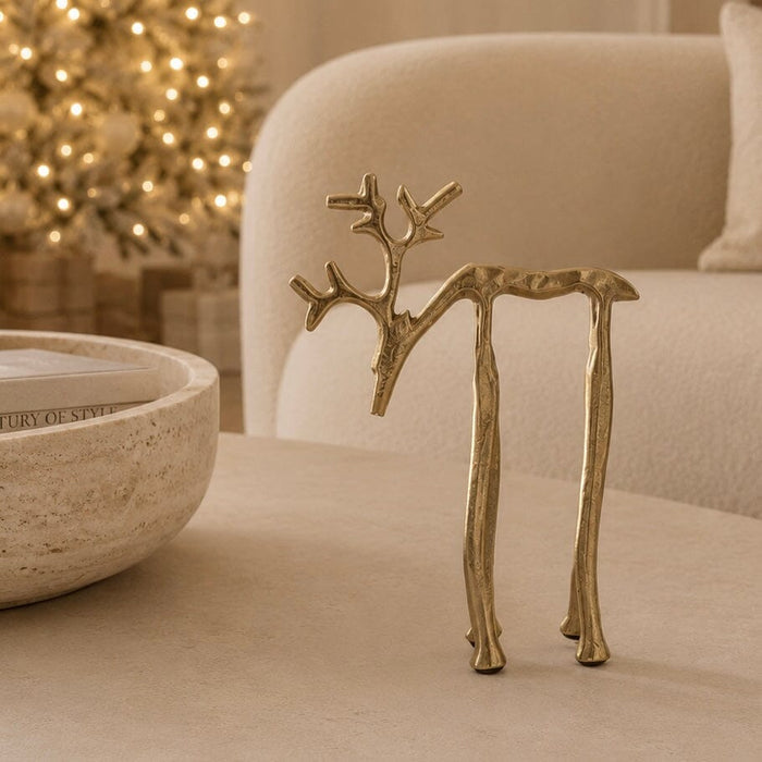 Gold Standing Reindeer Ornament Accessories