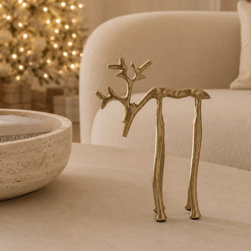 Gold Standing Reindeer Ornament Accessories