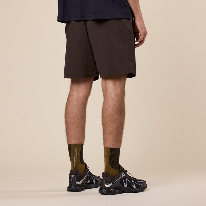 Goldwin - Nylon Shorts - Jet Brown