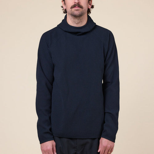 Goldwin - Waffle Long Sleeve Hoodie - Black