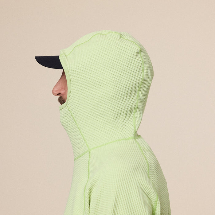 Goldwin - Waffle Long Sleeve Hoodie - Usuyanagi