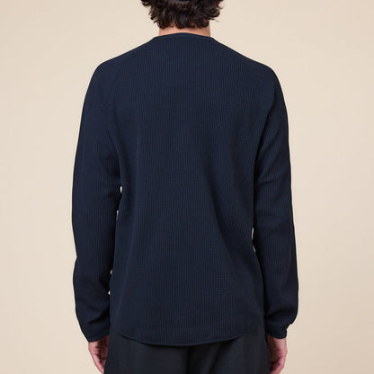 Goldwin - Waffle Long Sleeve T-Shirt - Black