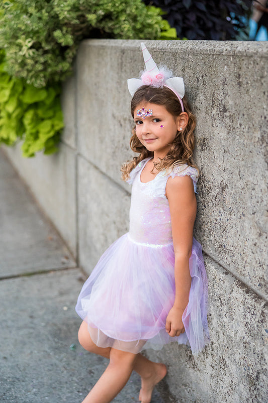 Great Pretender Dreamy Unicorn Dress & Headband Set