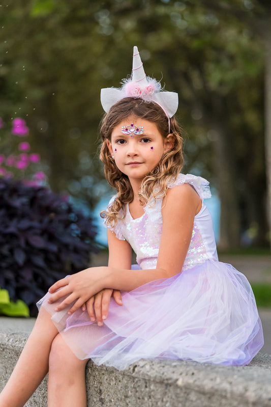 Great Pretender Dreamy Unicorn Dress & Headband Set