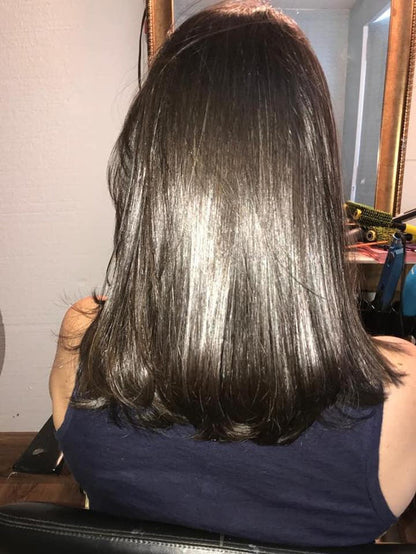 Hair Volume Reducer R-BTX40 Ranbass 17oz + Shampoo Clarifying 17oz - Hair with shine, nutrition, repair, softness and  frizz control.