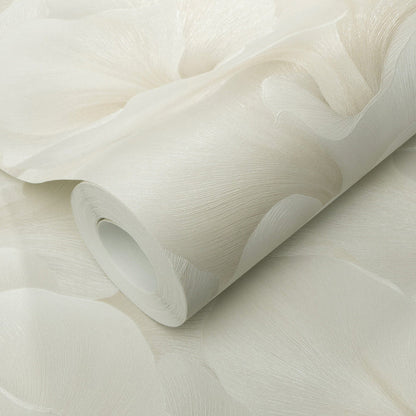 Halie Cream Abstract Floral Petal Wallpaper Home Improvement