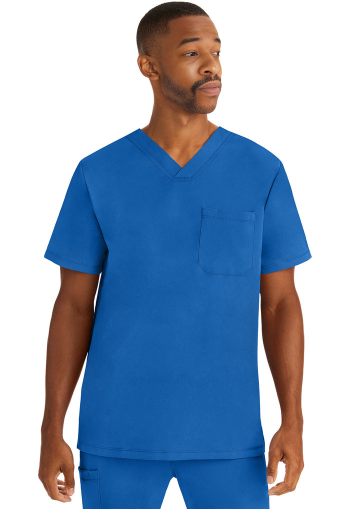 Healing Hands HH Works Mens Mason 1-Pocket Tuck In Scrub Top