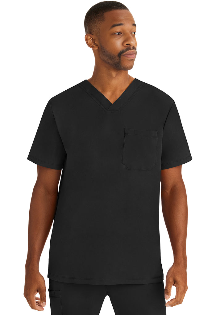 Healing Hands HH Works Mens Mason 1-Pocket Tuck In Scrub Top