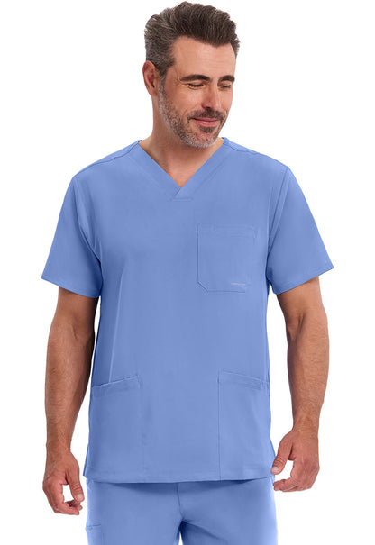 Healing Hands HH Works Mens Mathew V-Neck Scrub Top