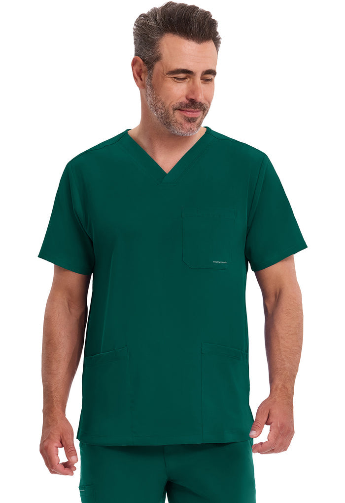 Healing Hands HH Works Mens Mathew V-Neck Scrub Top