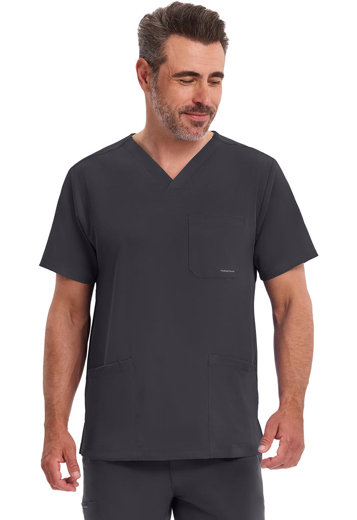 Healing Hands HH Works Mens Mathew V-Neck Scrub Top