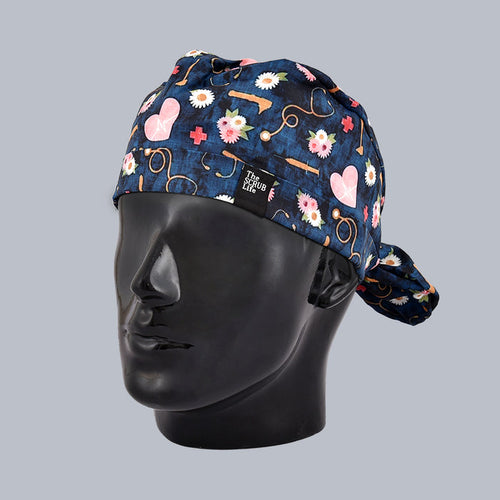 Heart N Steth Female Bun Cap 010