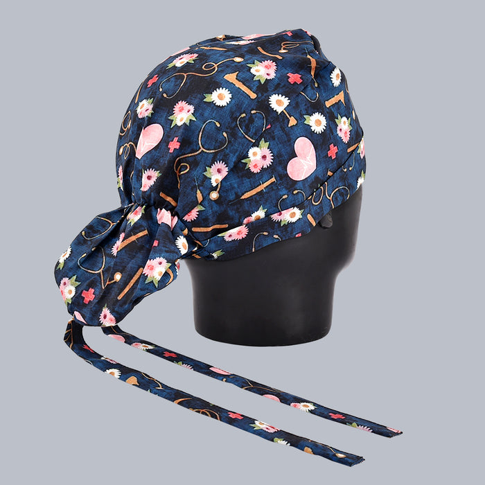 Heart N Steth Female Bun Cap 010