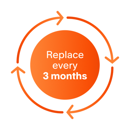 It's recommended that you replace this product every 3 months