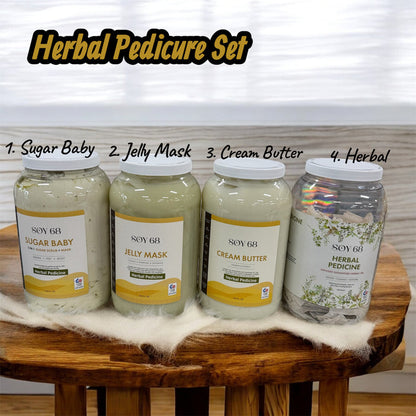 Herbal Pedicure Spa - 5 Steps - Natural Herbal Ingredients Made in USA