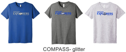 Heritage Triblend Tee-3 Designs- Matte or Glitter
