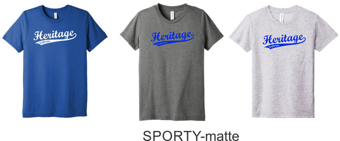 Heritage Triblend Tee-3 Designs- Matte or Glitter