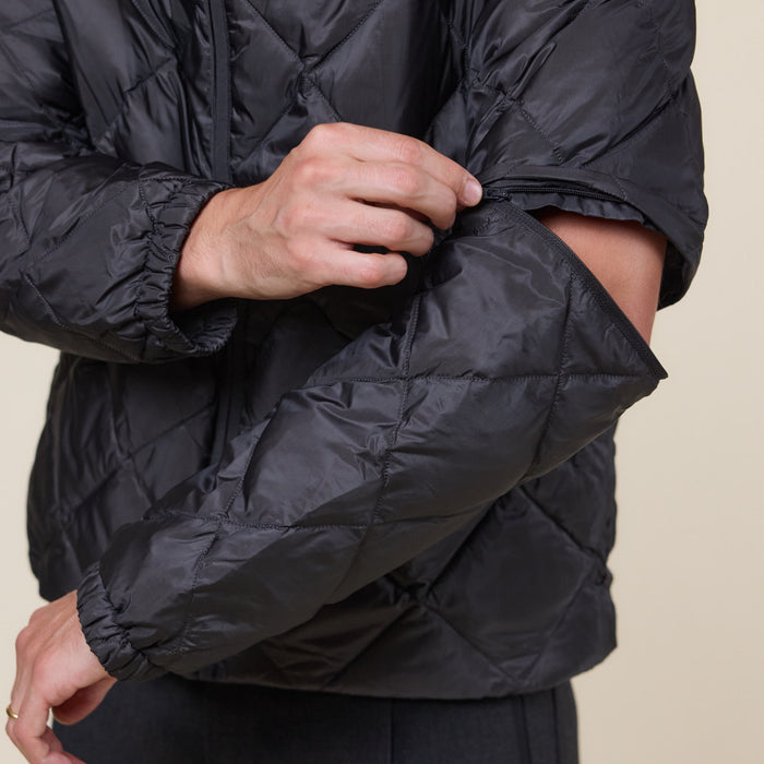 Hiking Patrol - Base Light Down Zip Off Jacket - Charcoal Black