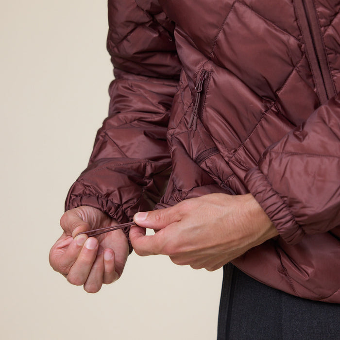 Hiking Patrol - Base Light Down Zip Off Jacket - Maroon