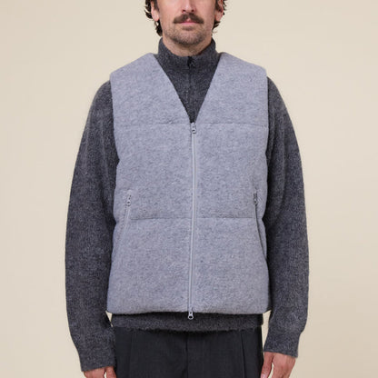 Hiking Patrol - Element Texture Down Vest Jacket - Grey