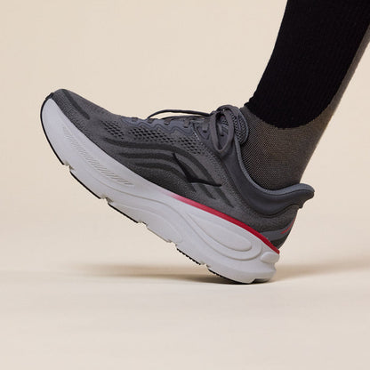 HOKA - Bondi 9 Running Trainer - Satellite Grey / Outer Orbit