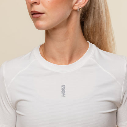 HOKA - Women's EveryRun Short Sleeve - White