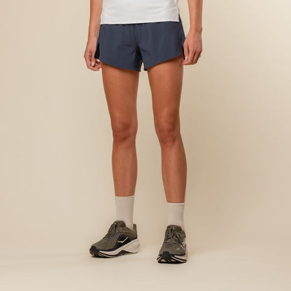 HOKA - Women's Glide Short MR 3.5" Brief - Varsity Navy