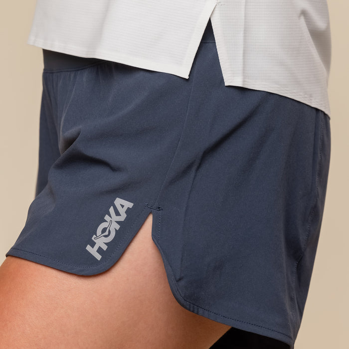 HOKA - Women's Glide Short MR 3.5" Brief - Varsity Navy