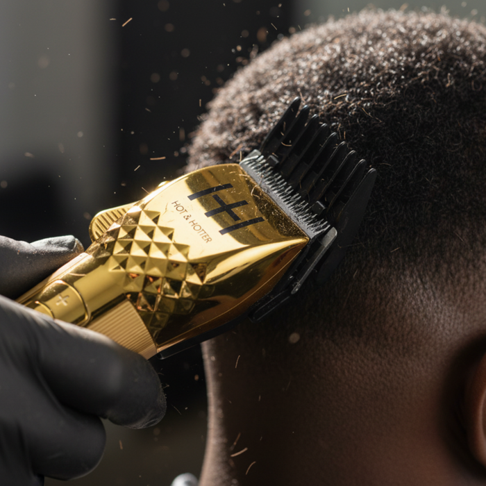 Hot & Hotter Professional Lithium Cordless Clipper, 1 Count, Gold