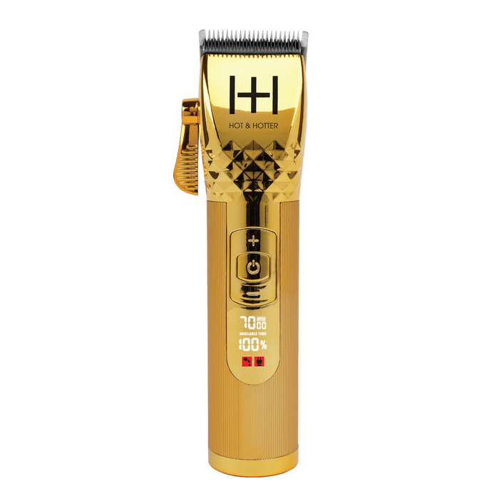 Hot & Hotter Professional Lithium Cordless Clipper, 1 Count, Gold