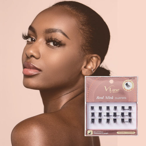 i Envy V-Luxe Real Mink Clusters Eyelashes - ikatehouse