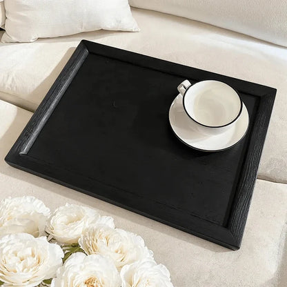 In Stock - Soho Black Oak Veneer Sofa Table Furniture