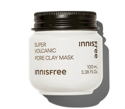 INNISFREE super volcanic pore clay mask volcanic clusters + AHA قناع مقشر بالطين وقشر الجوز
