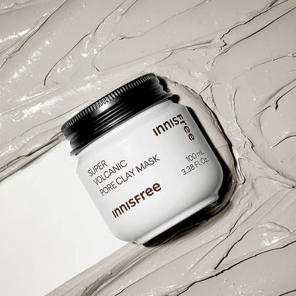 INNISFREE super volcanic pore clay mask volcanic clusters + AHA قناع مقشر بالطين وقشر الجوز