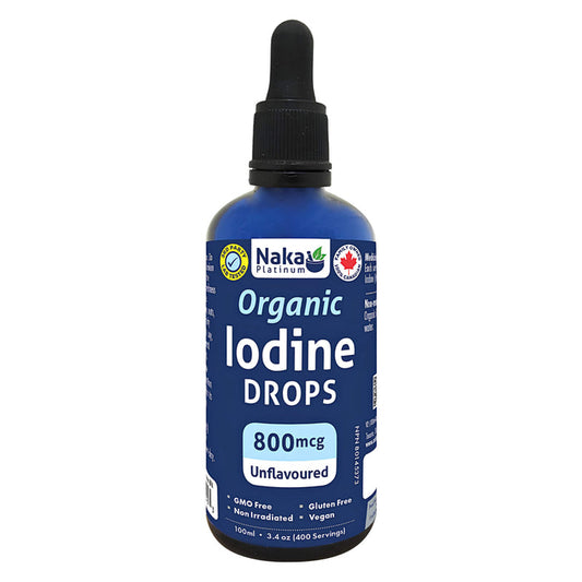 Dropper Bottle of Naka Iodine Drops 400 Servings - 100ml