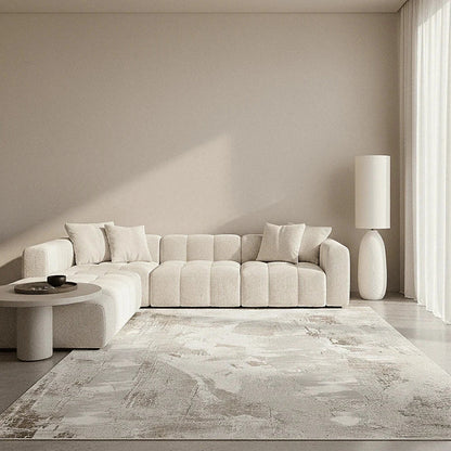 Isadora Greige Abstract Rug Textiles
