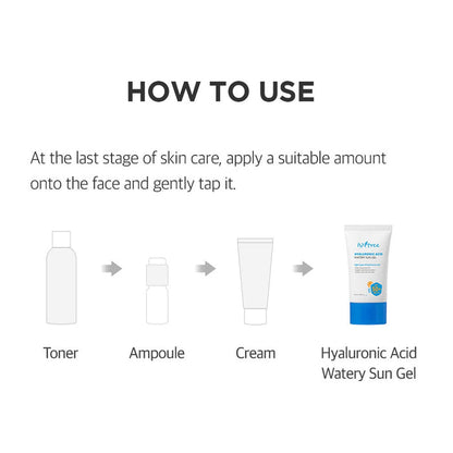 [ISNTREE] Hyaluronic Acid Watery Sun Gel SPF 50+ PA++++ 50ml | Airy Sun Stick SPF 50+ PA++++ 22g