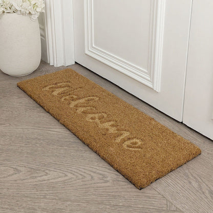 Jakarta Welcome Embossed Double Width Thin Doormat Textiles