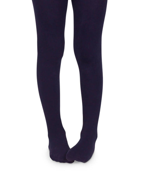 Jefferies Organic Thick Cotton Tights-Navy