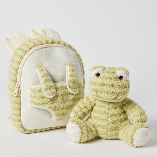 Jiggle & Giggle Plush Frog Buddy Backpack