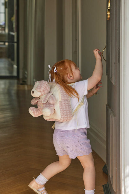 Jiggle & Giggle Plush Puppy Buddy Backpack - Pink