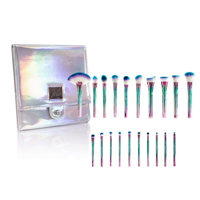 Jolie Beauty Mythical Dreamers Makeup Brush Set - 20 Professional Vegan Brushes