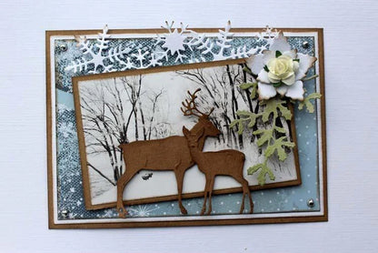 Joy! Crafts - Die - Deer. Available at Embellish Away located in Bowmanville Ontario Canada. Example by Brand Ambassador.